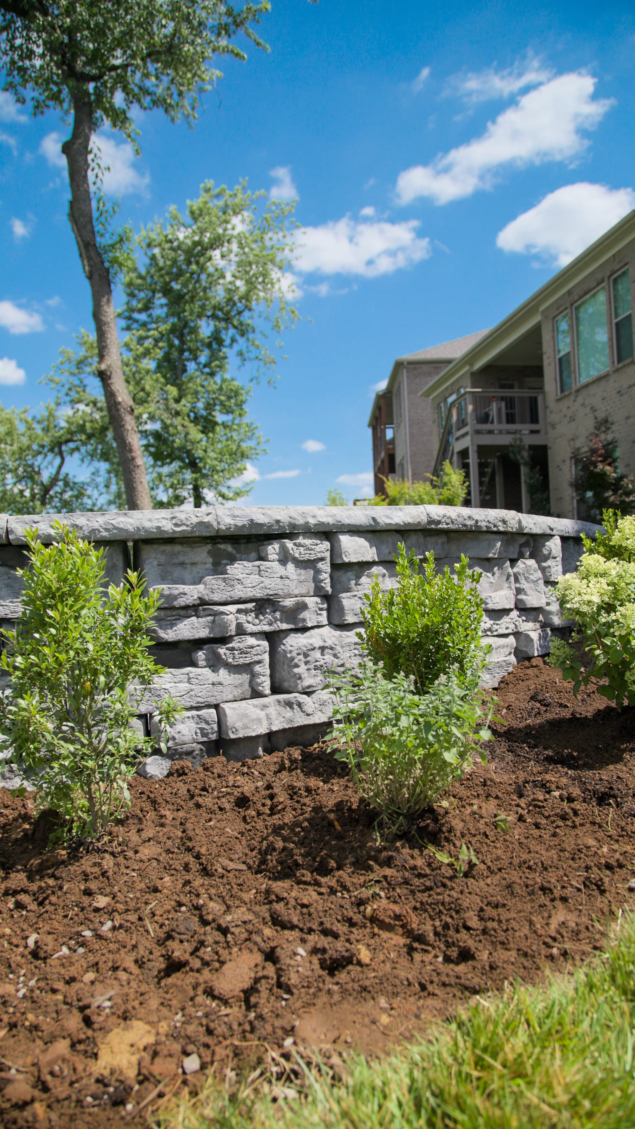 Retaining Wall Installation in Sadieville